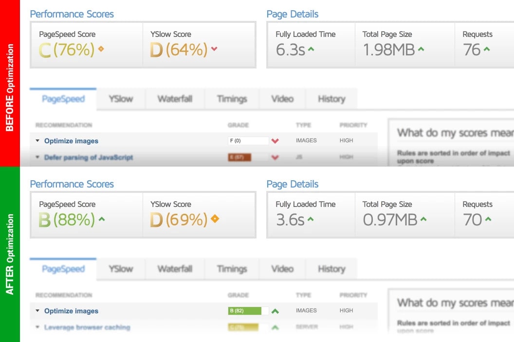 Additional dropshipping tool for optimizing site images for SEO - before and after