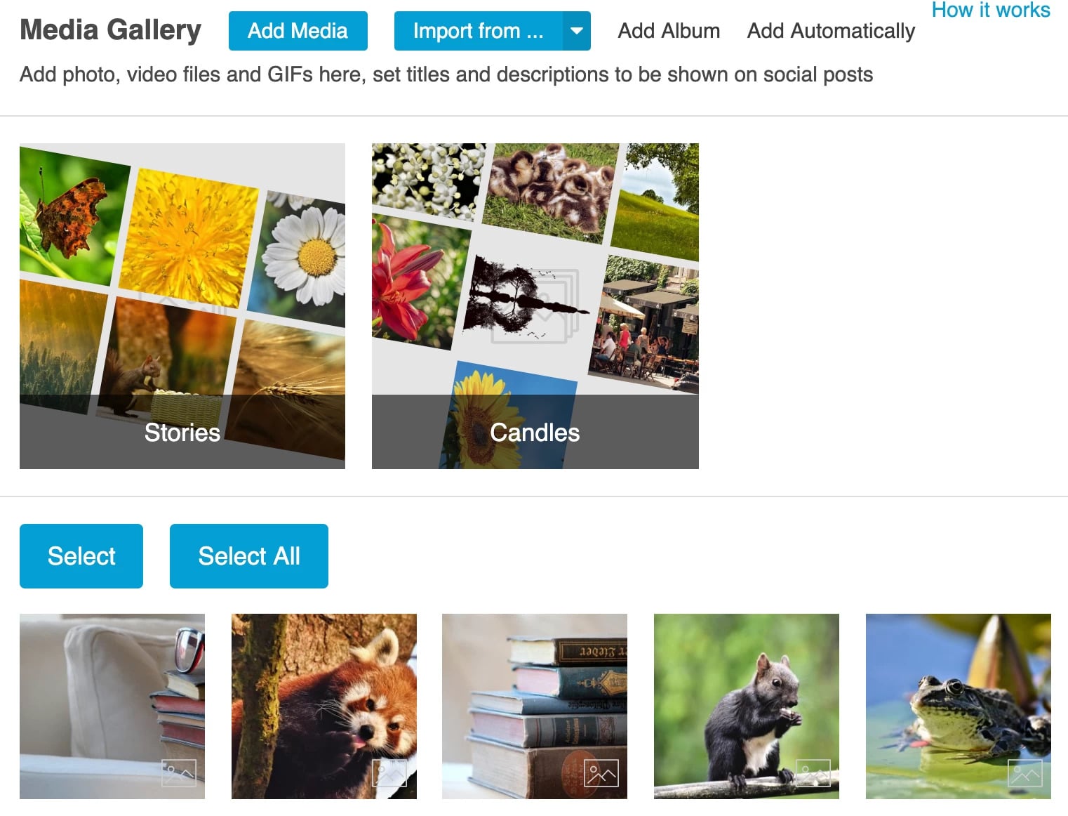 Media gallery of the Social Rabbit plugin by AliDropship
