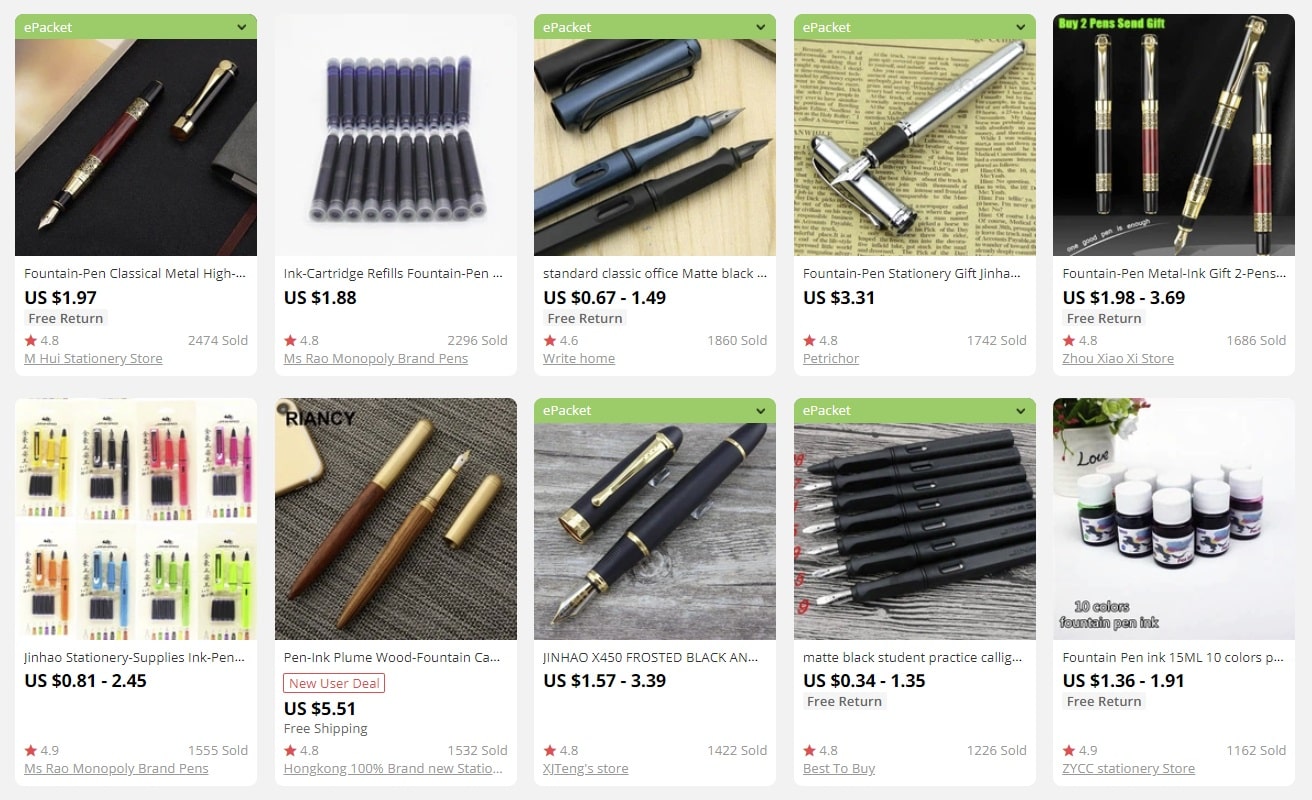 a picture showing school supplies to sell