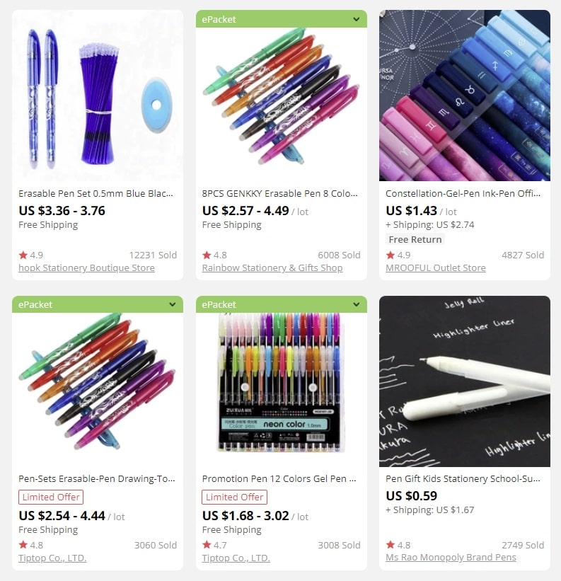 a picture showing what to sell during back to school shopping
