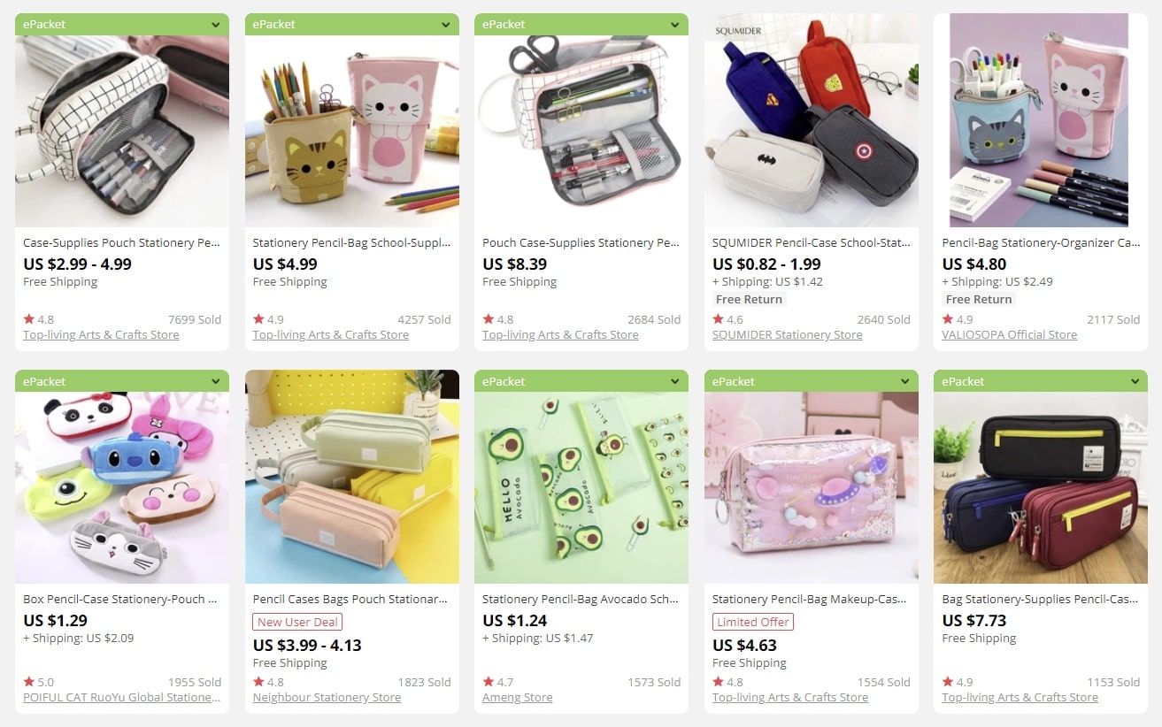 a picture showing what to sell during back to school shopping
