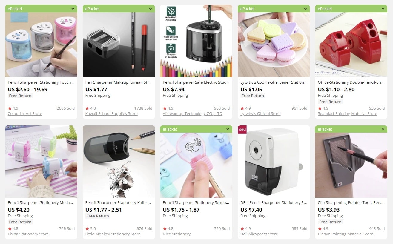 an image indicating best pencil sharpeners to dropship