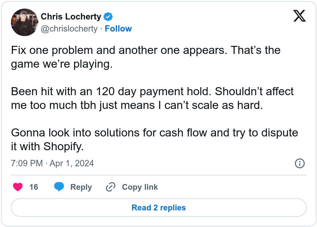 screenshot twitter chris locherty