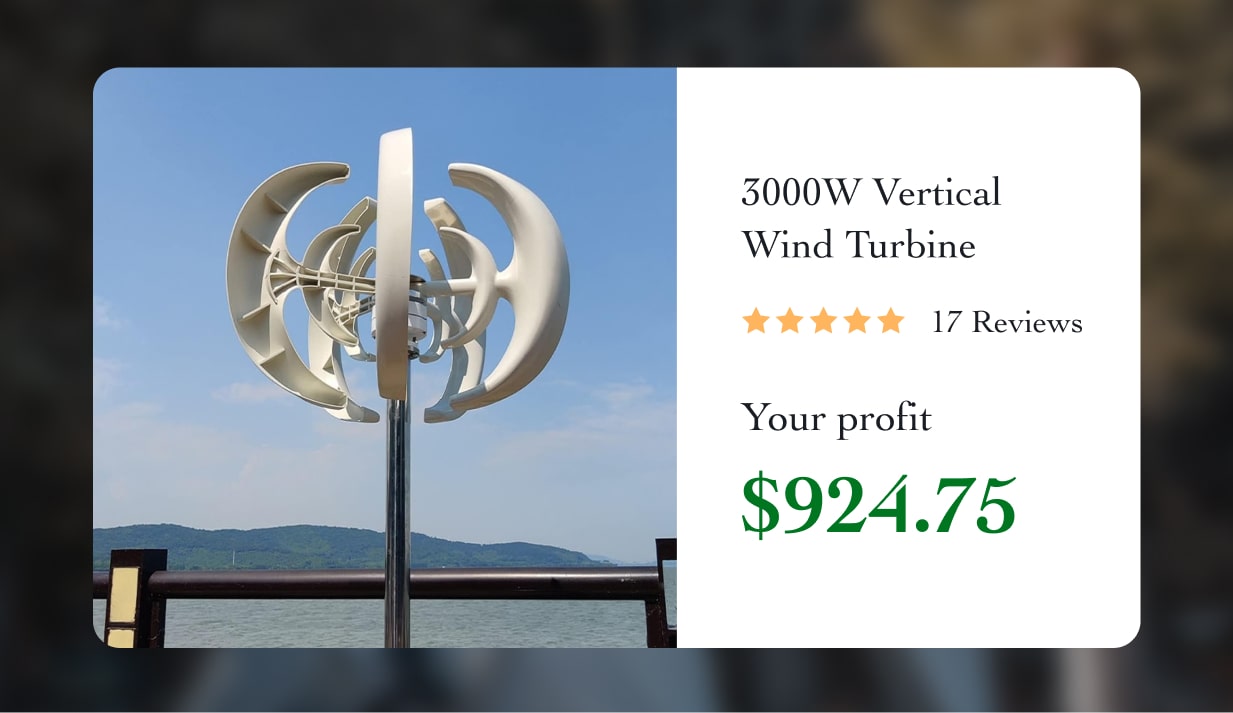 3000W Vertical Wind Turbine