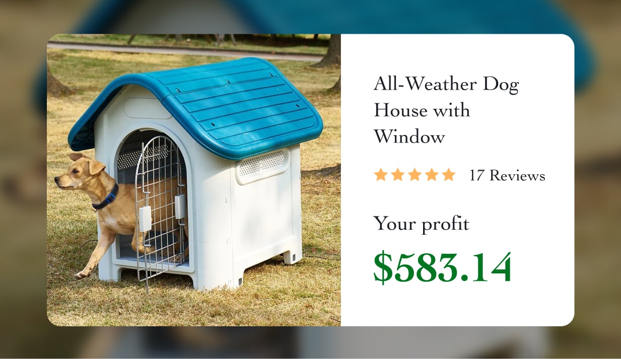All-Weather Dog House with Window