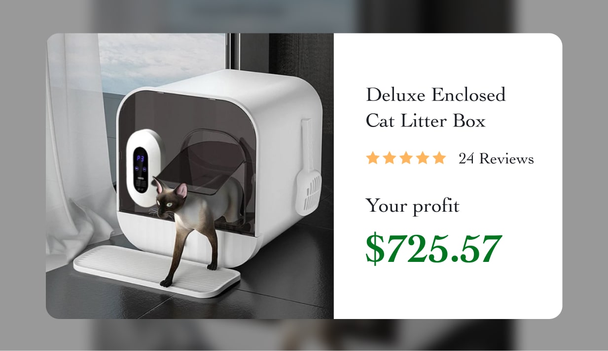 Deluxe Enclosed Cat Litter Box