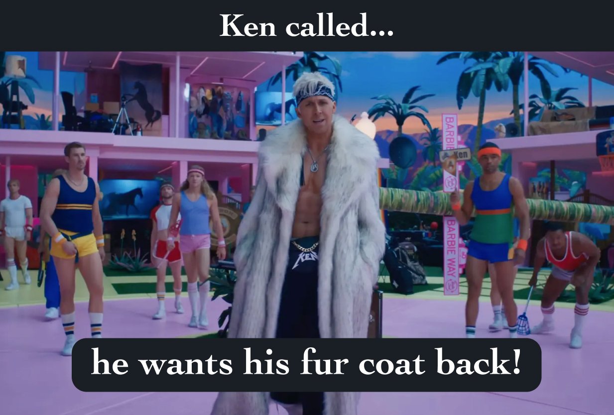 Ken called...