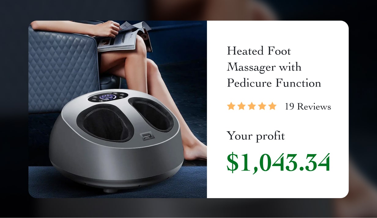 Heated Foot Massager with Pedicure Function