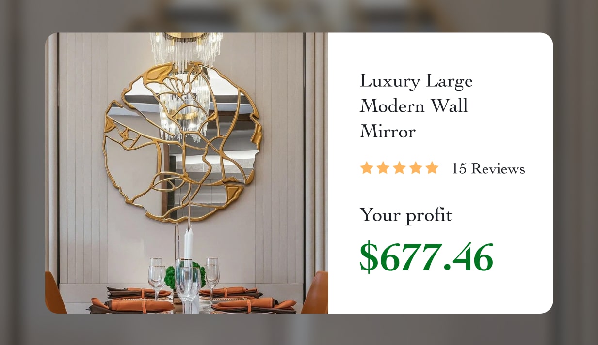 Luxury Large Modern Wall Mirror