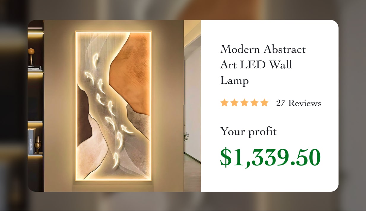 Modern Abstract Art LED Wall Lamp