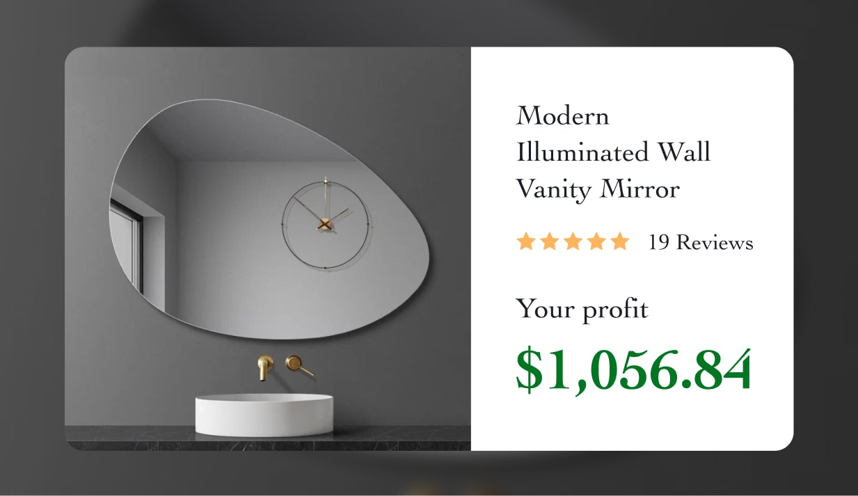 Modern Illuminated Wall Vanity Mirror
