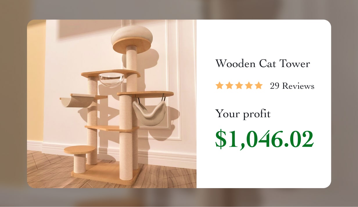 Wooden Cat Tower