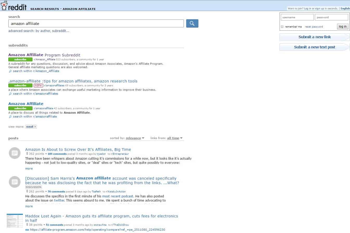 a picture showing how dropshipping vs affiliate marketing is discussed on reddit