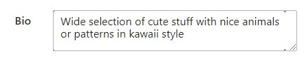 An example of an informative Instagram bio