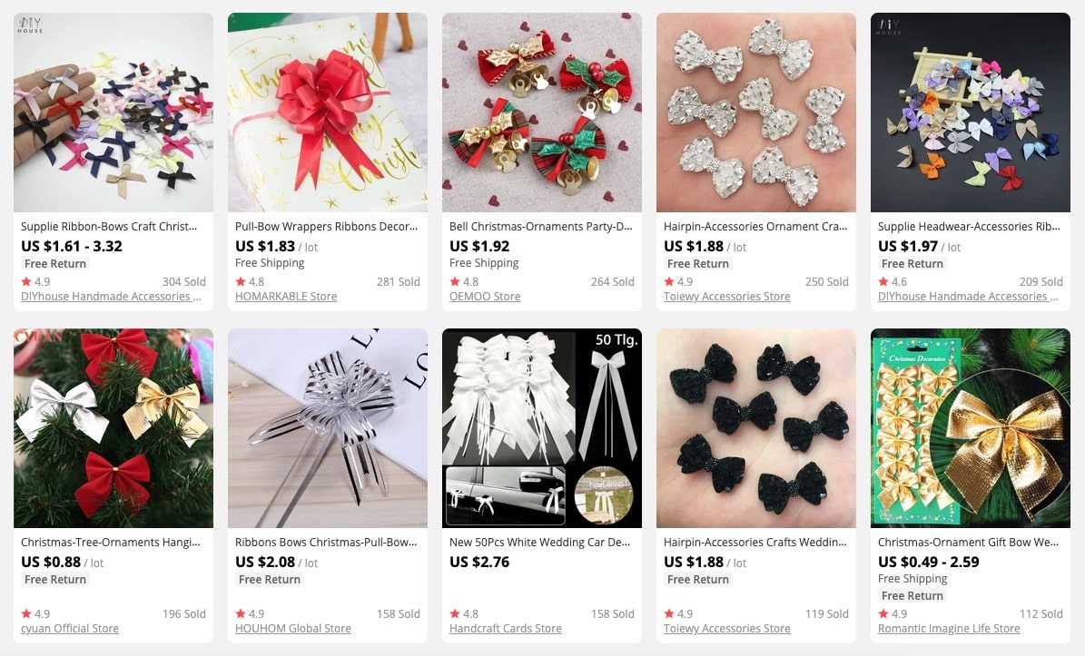 a screenshot that shows which party supplies to dropship