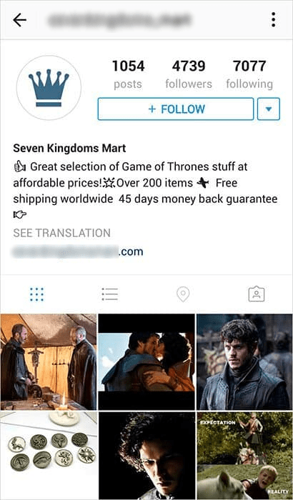 Dropshipping on Instagram: preparing your account