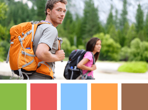 Color psychology: what colors suit products for outdoor activities?