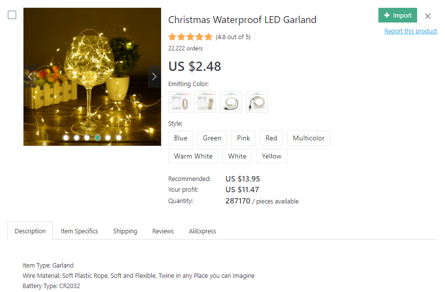 LED garland