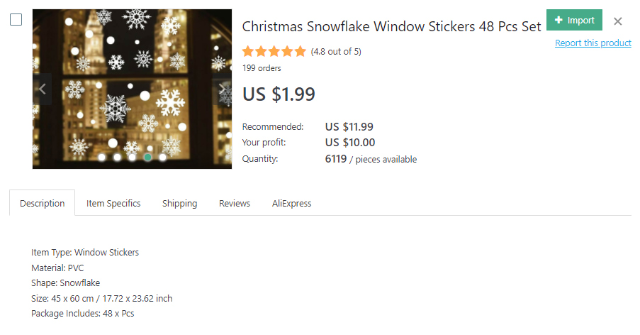 Snowflake wall stickers
