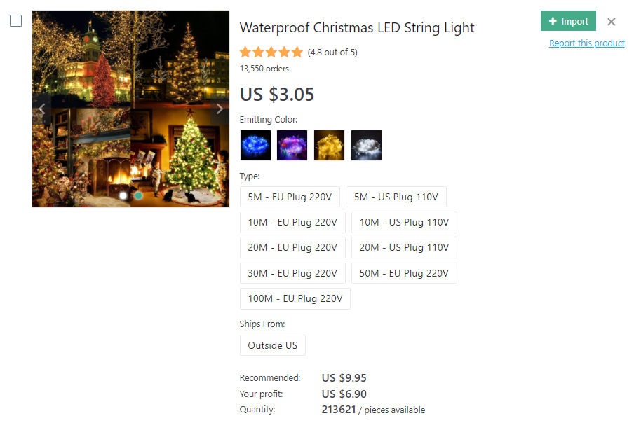 LED string lights