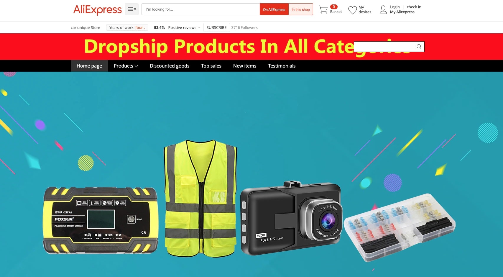 a picture showing sunglasses suppliers dropshippers can safely deal with