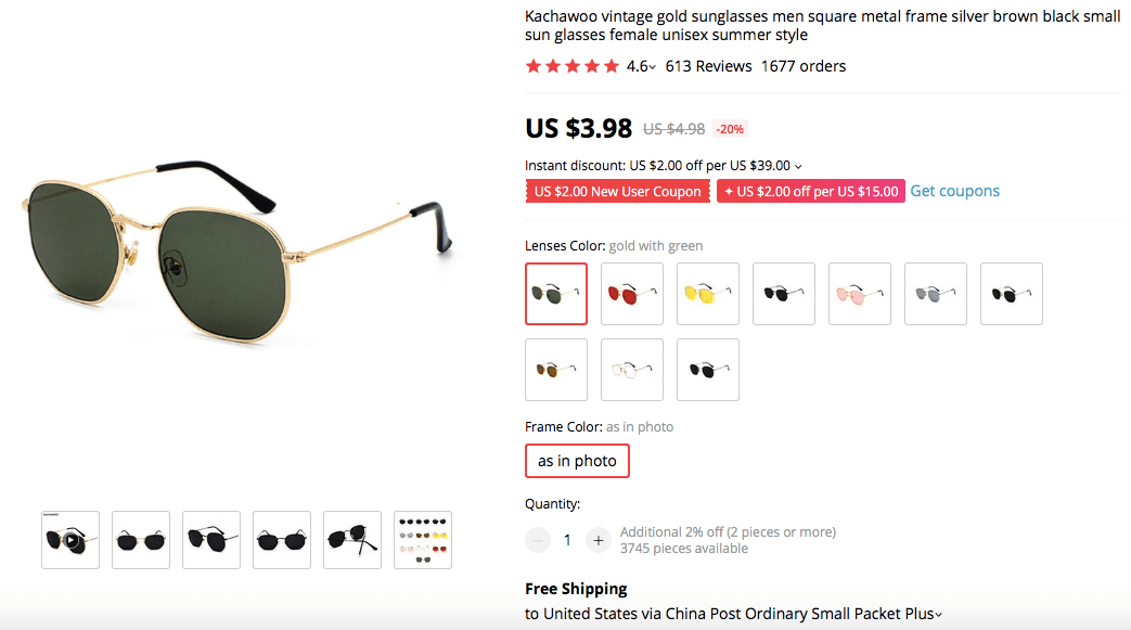a picture showing an example of products to sell in your online store