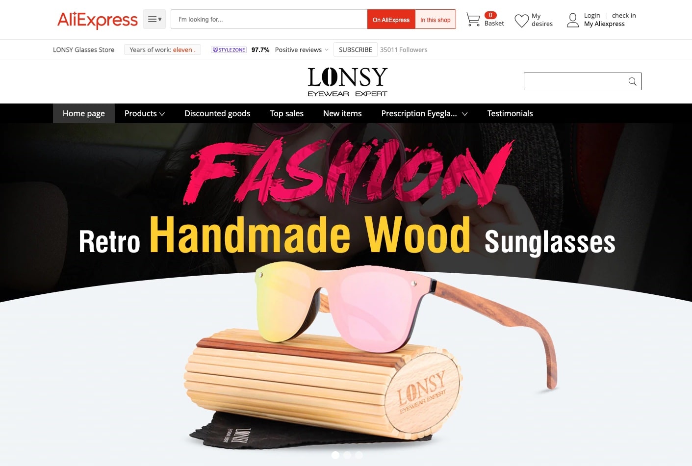 a picture showing with whom to dropship sunglasses for profit