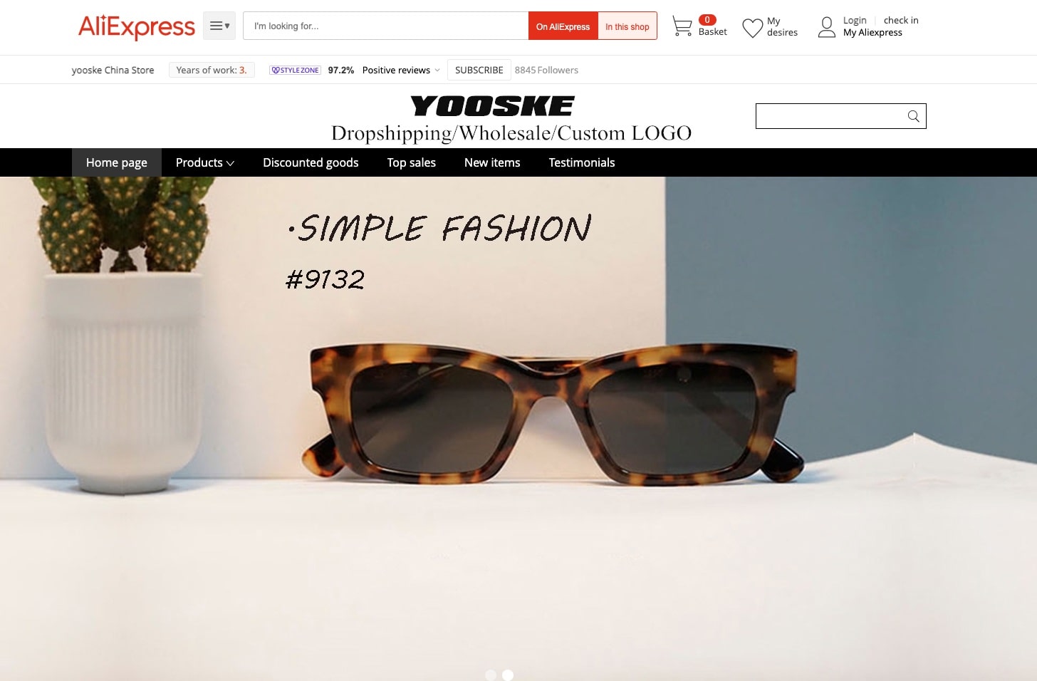 a picture showing with whom to deal with if you dropship sunglasses