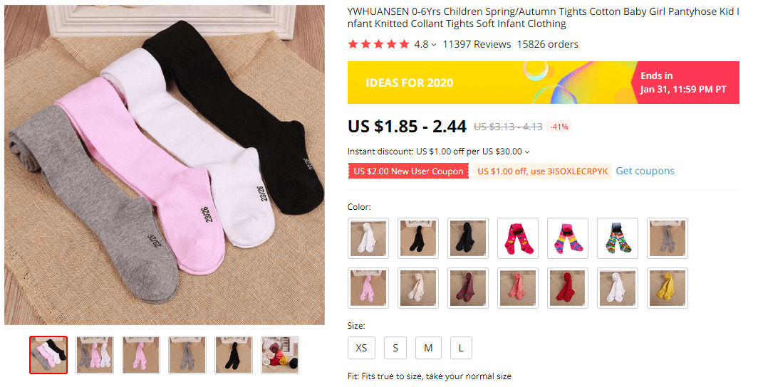 Children Pantyhose on AliExpress