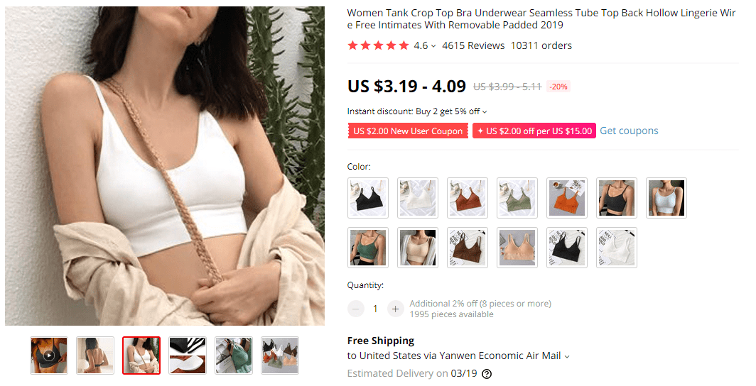 Crop Top on AliExpress