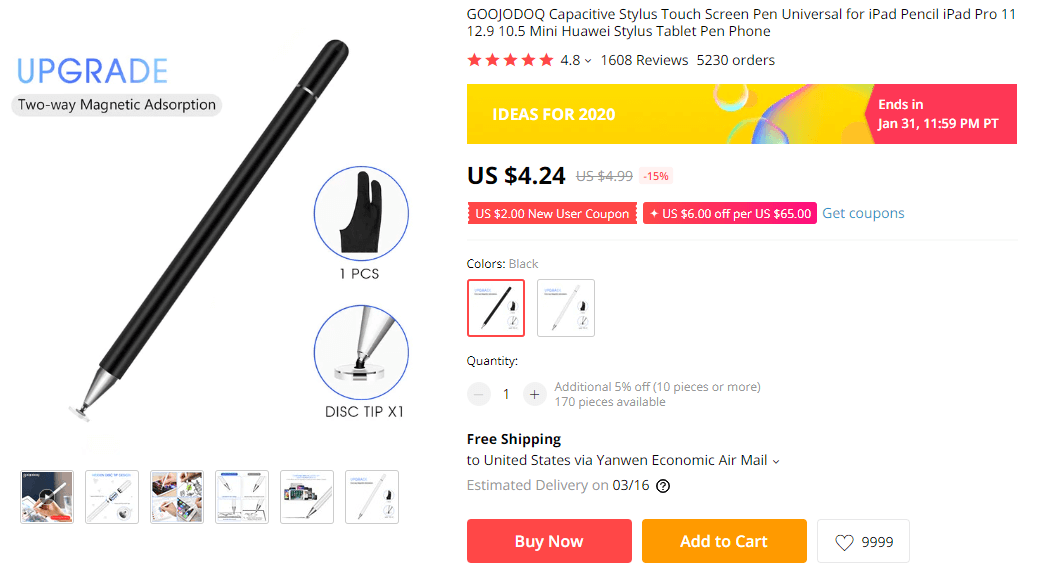 GOOJODOQ Stylus on AliExpress