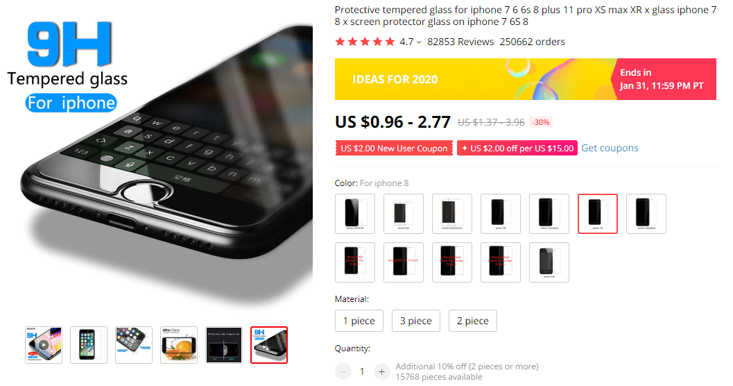 Protective Glass For iPhones on AliExpress