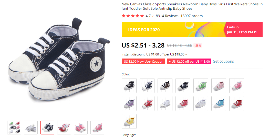 Sneakers For Newborn on AliExpress