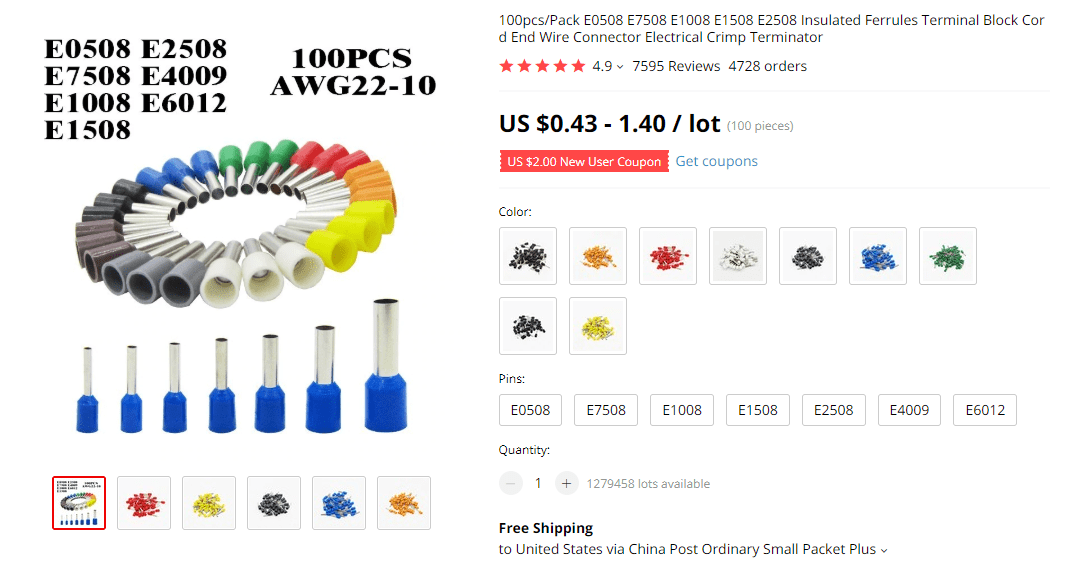 Wire Connector on AliExpress