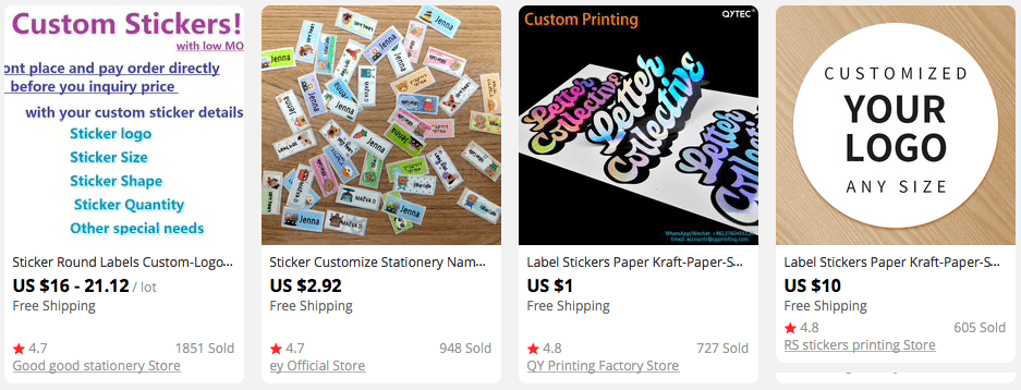 unique stickers