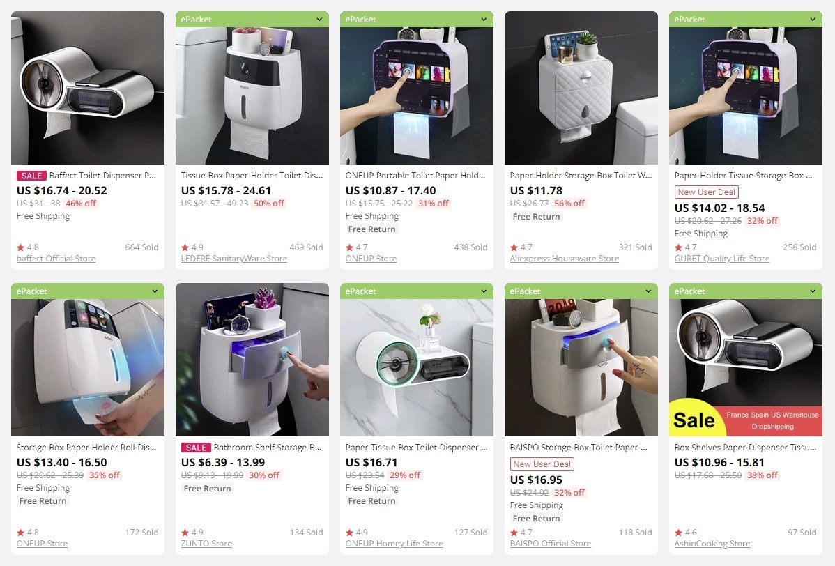 toilet paper holders