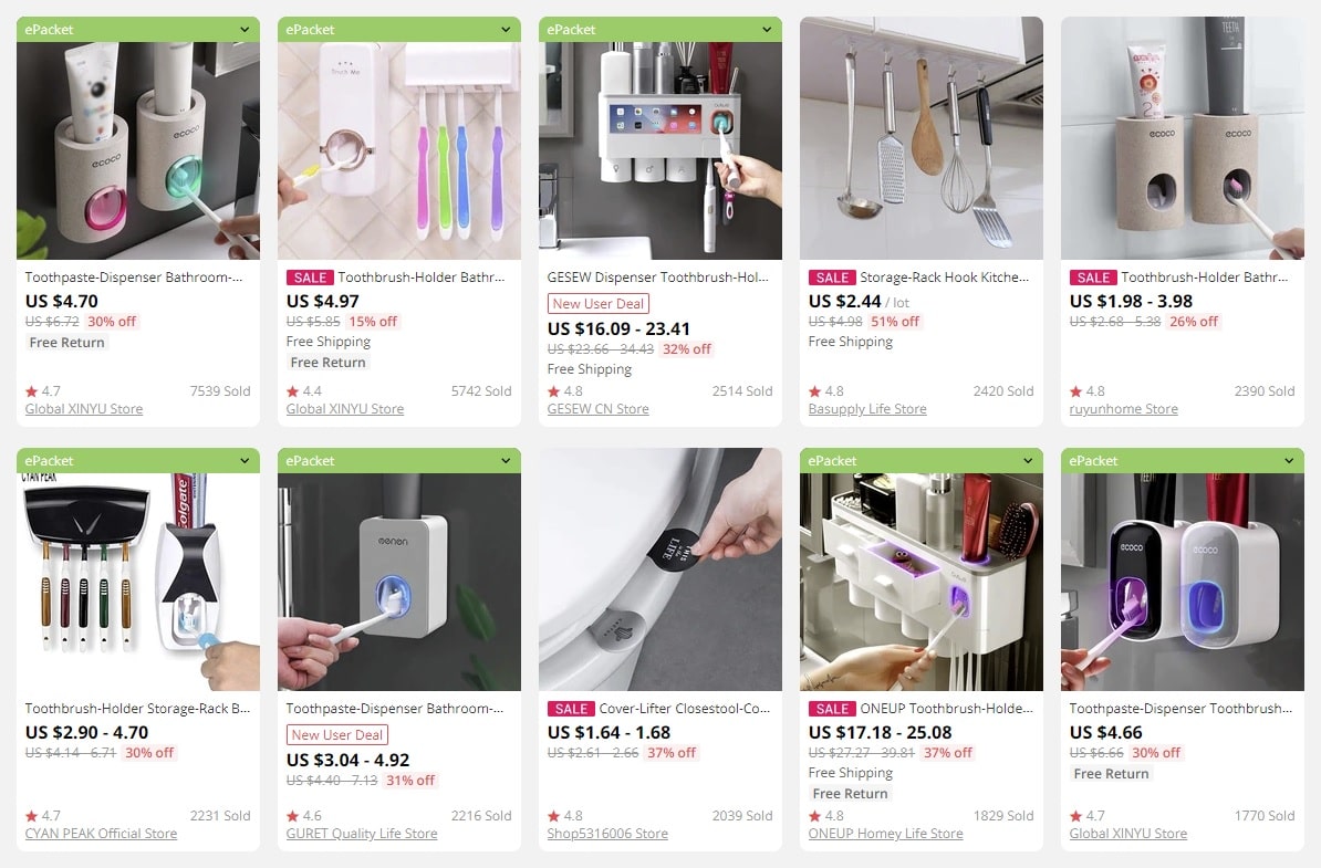 dropship home goods