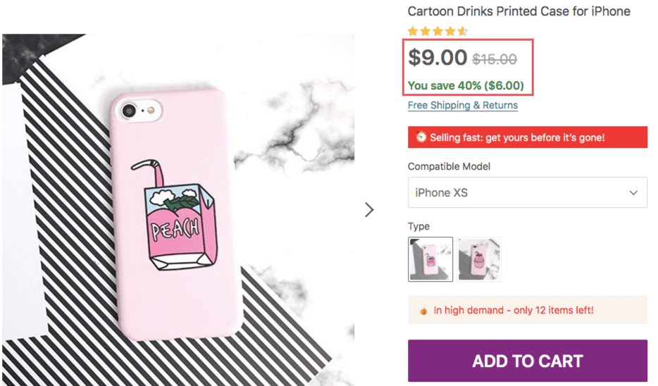 An example of using the anchoring bias principle to influence consumer psychology