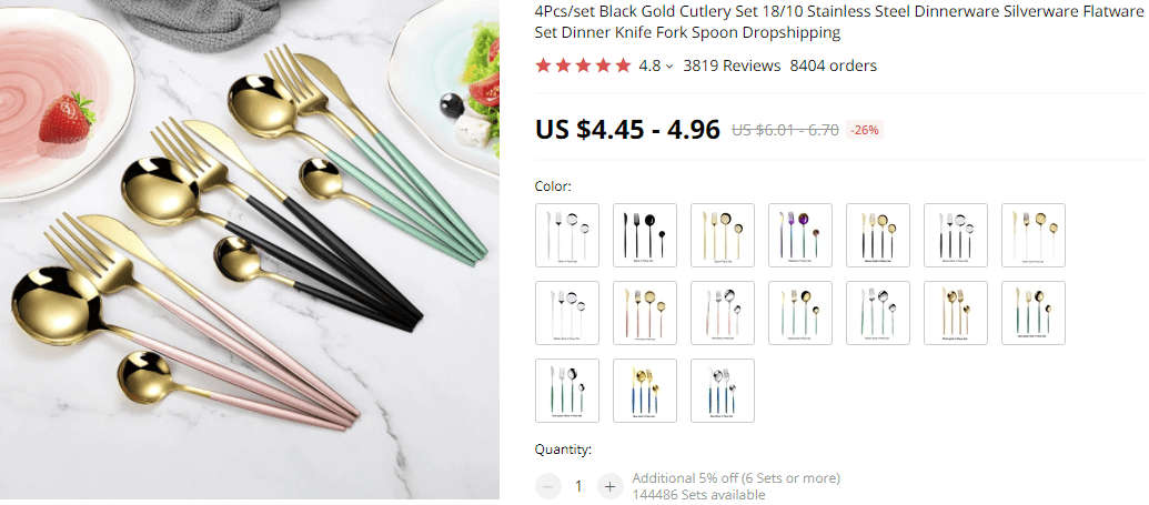 Dropship kitchen products dinnerware sets