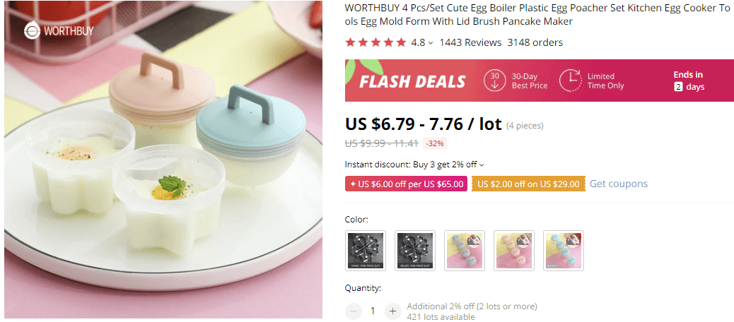 Dropship kitchen products egg mold