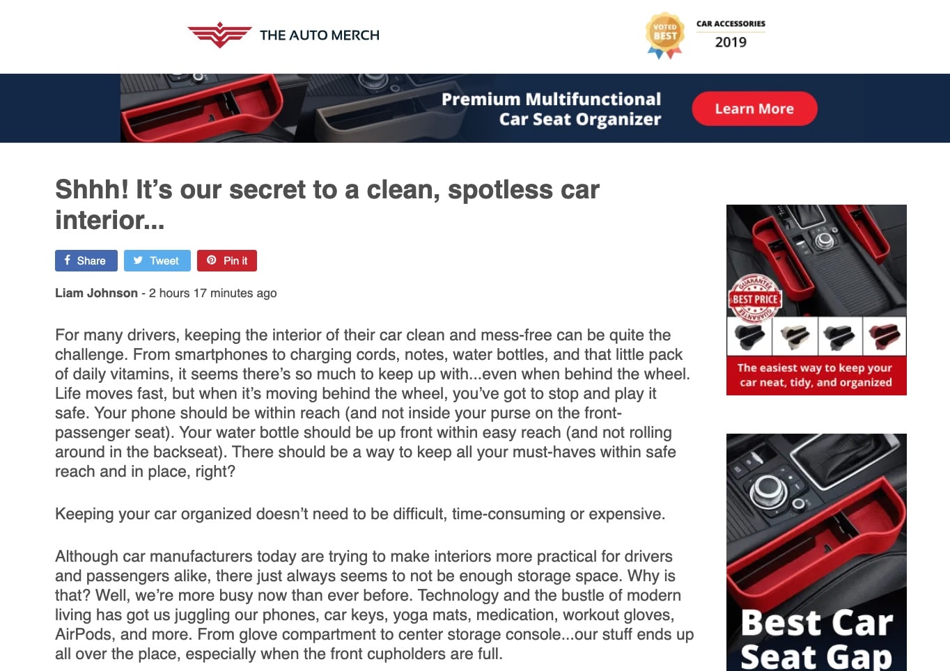 an image that shows the example of a landing page