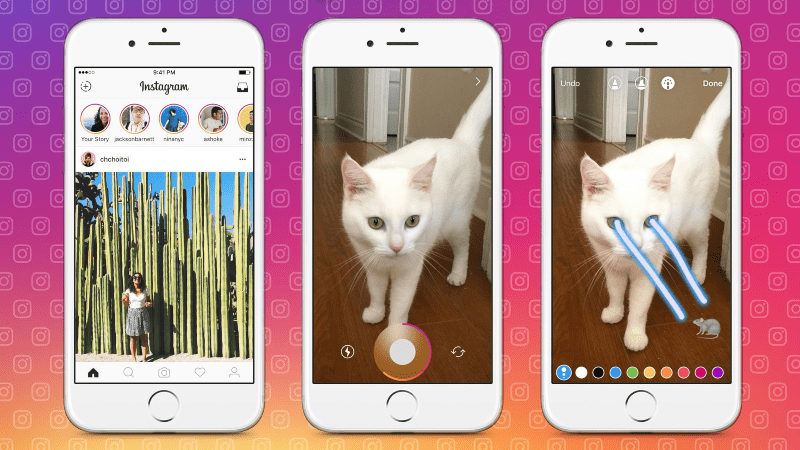 An example of making an Instagram Story
