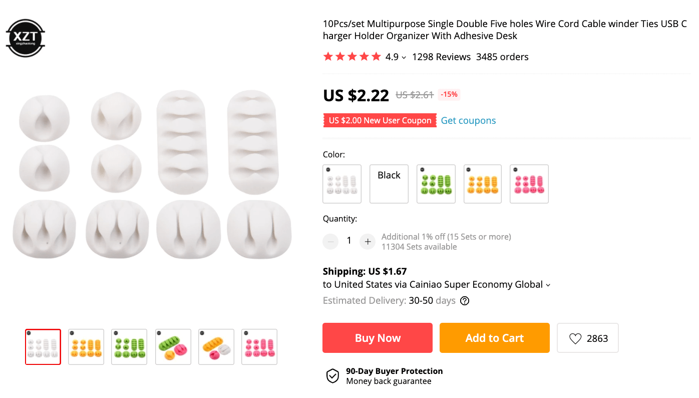 Useful things to buy right now: cord organizers