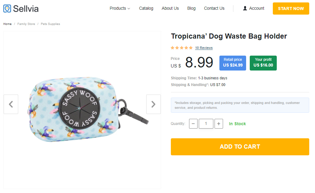 Dog waste bag holder