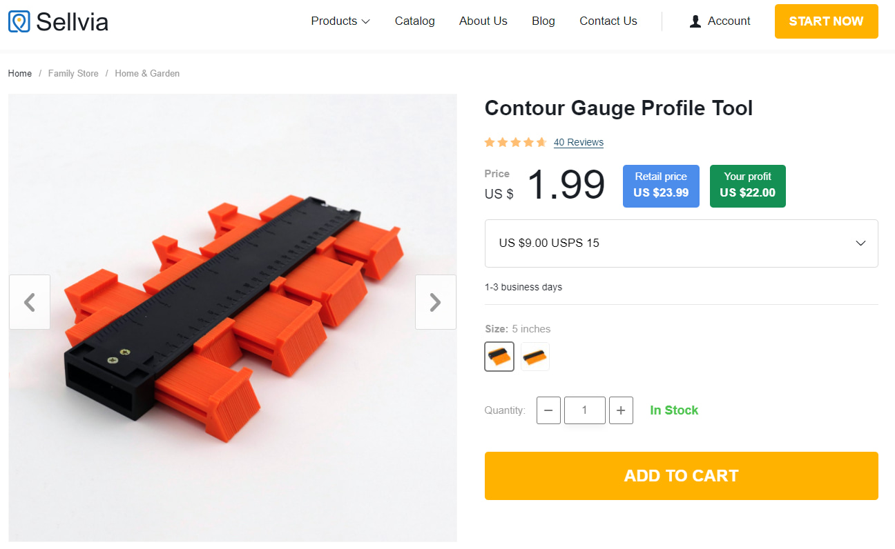 Contour Gauge Profile Tool as an example of home improvement products