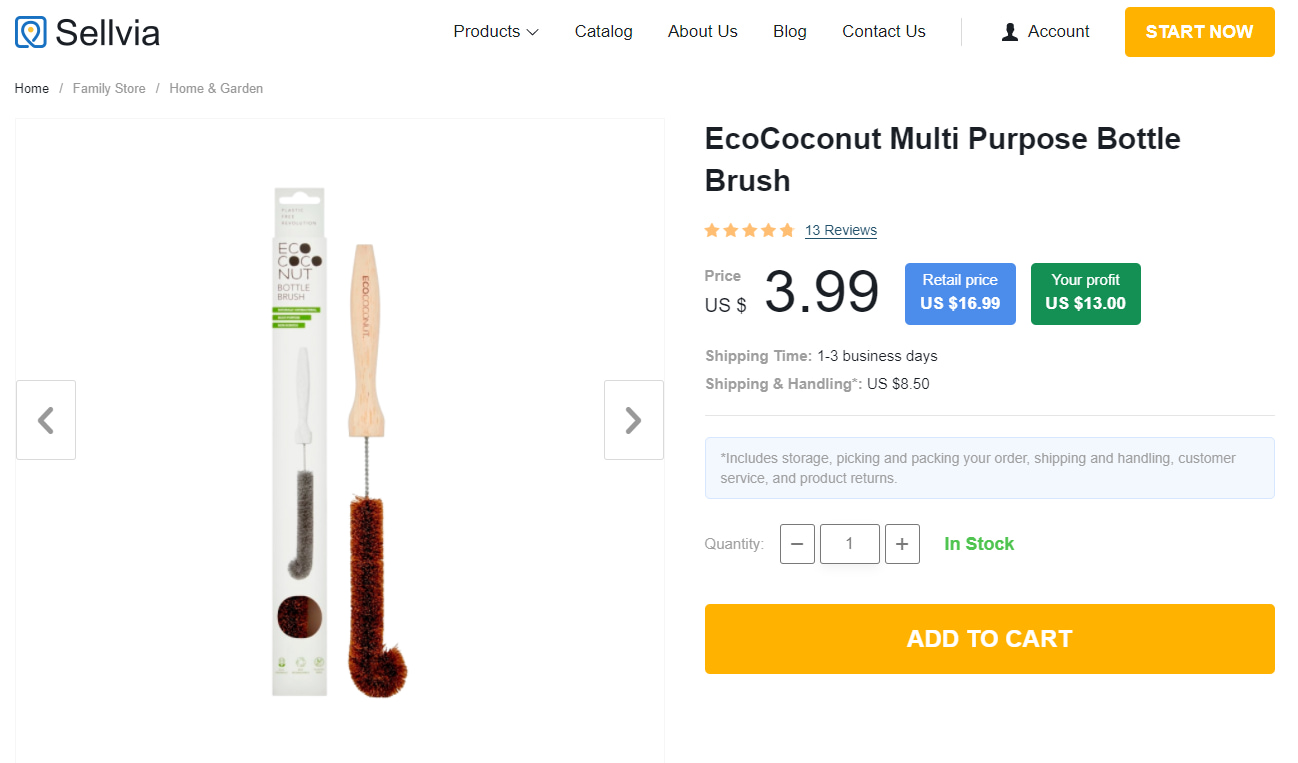 Home & garden dropshipping products: Multi-purpose bottle brush