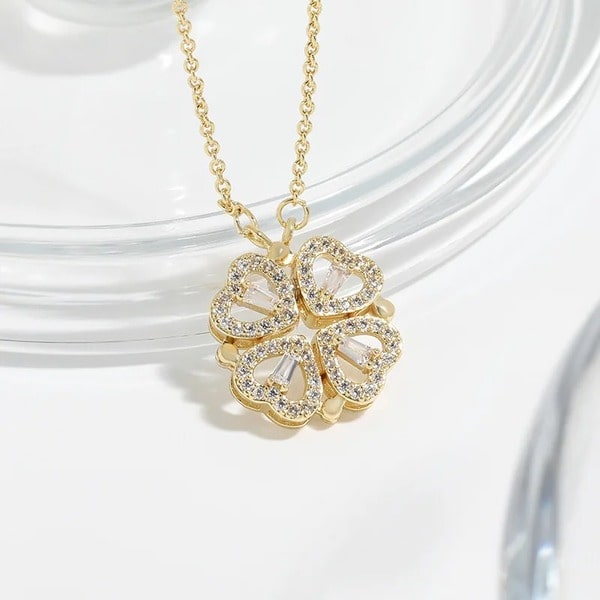 Photo clover pendant