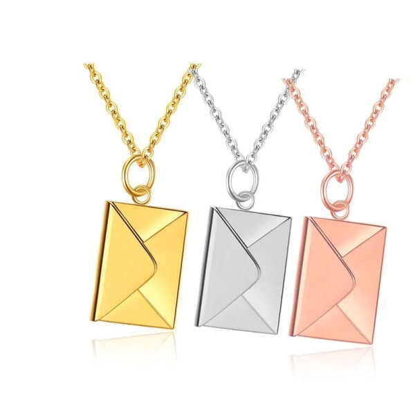 photo love letter necklace