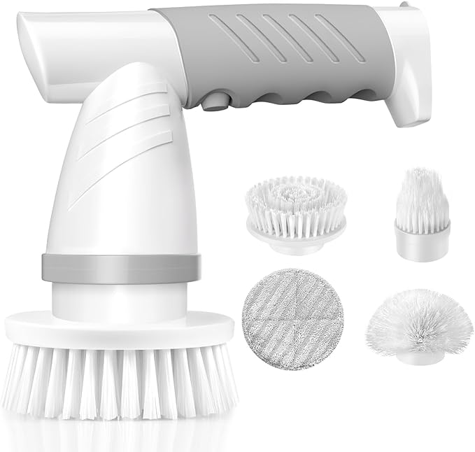 photo electric spin scrubber