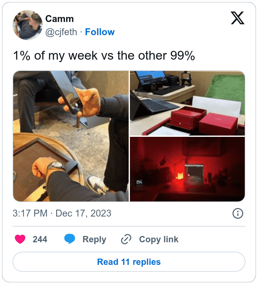 screenshot Camm Twitter
